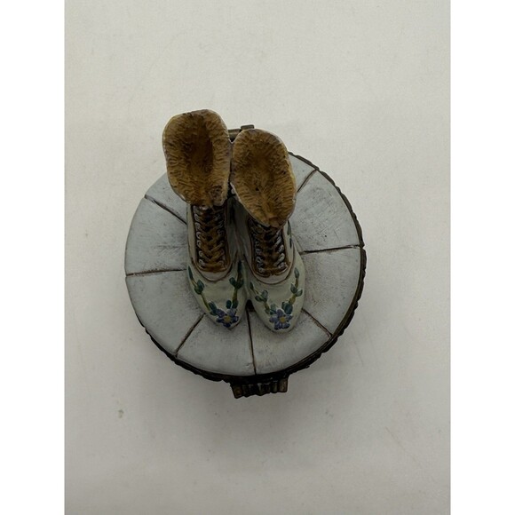 1999 Victorian Collection Jewelry New Box Hinged Trinket Boots Vintage Nostalgic - Picture 8 of 14